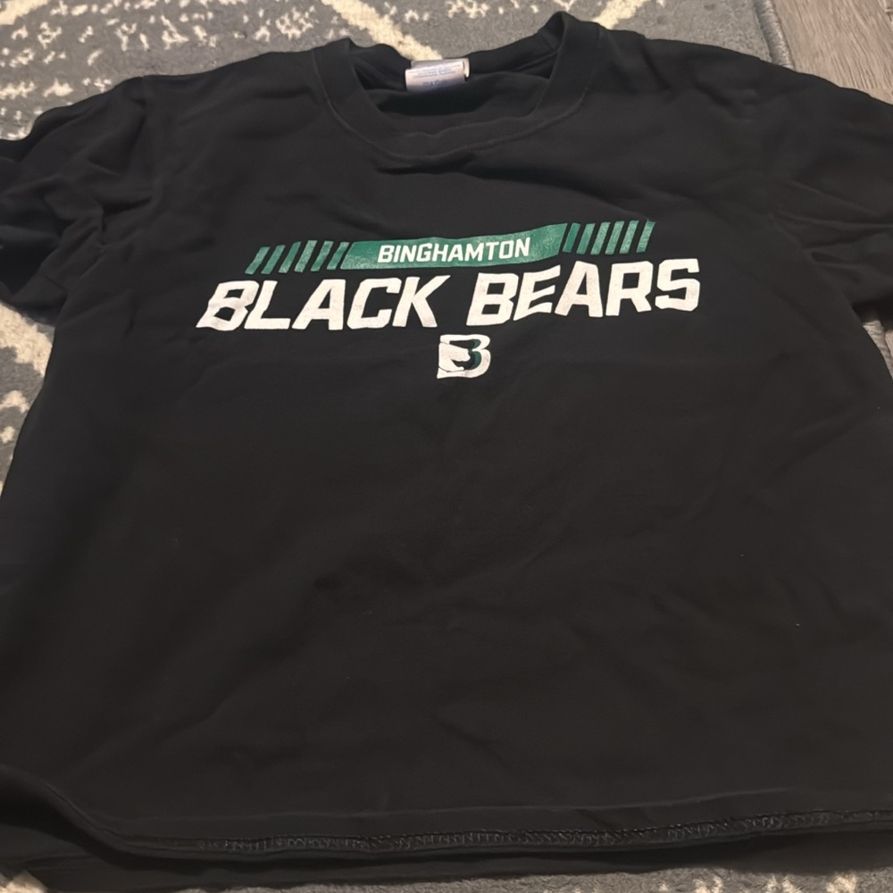 Binghamton Black Bears youth Black T-Shirt